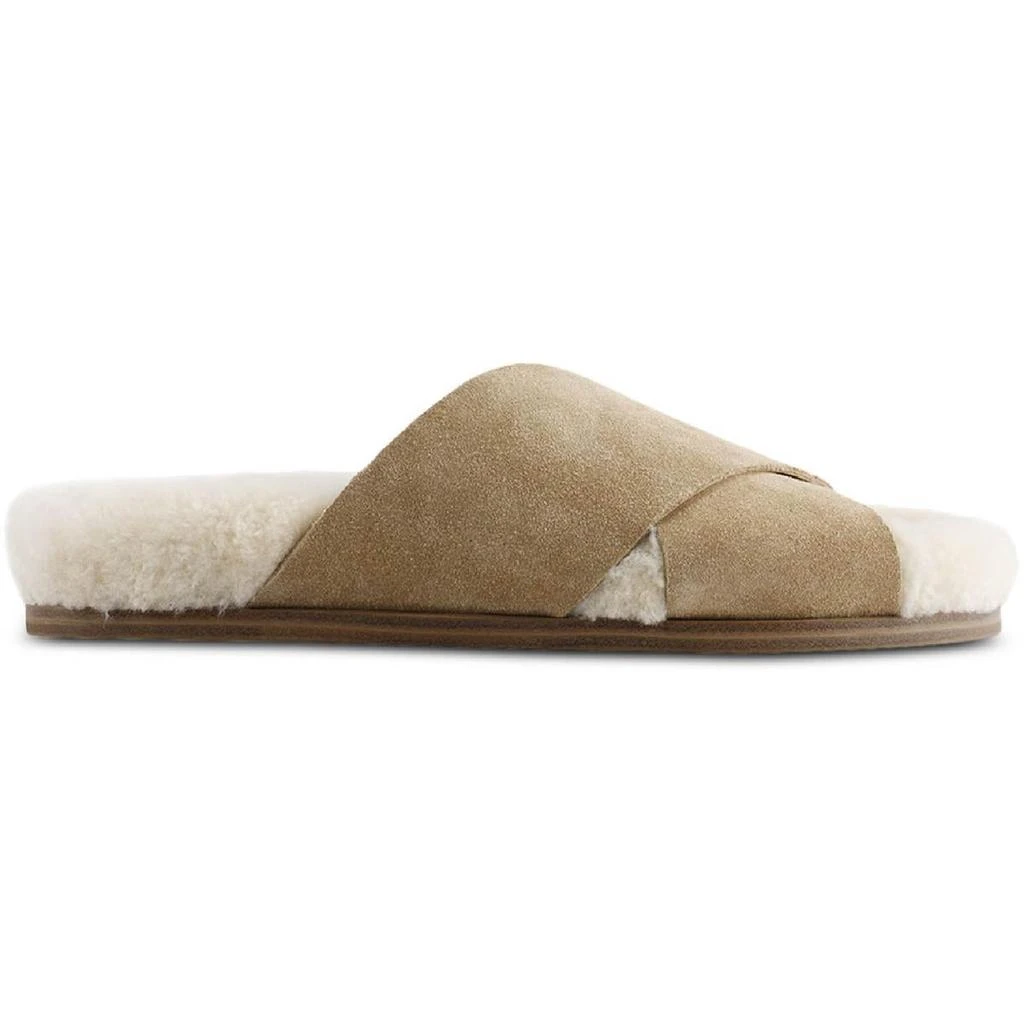 商品Marc Fisher|Marc Fisher LTD Womens Canna Shearling Leather Slide Slippers,价格¥223,第2张图片详细描述