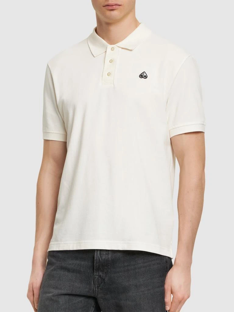 商品Moose Knuckles|Piqué Cotton Polo Shirt,价格¥936,第2张图片详细描述