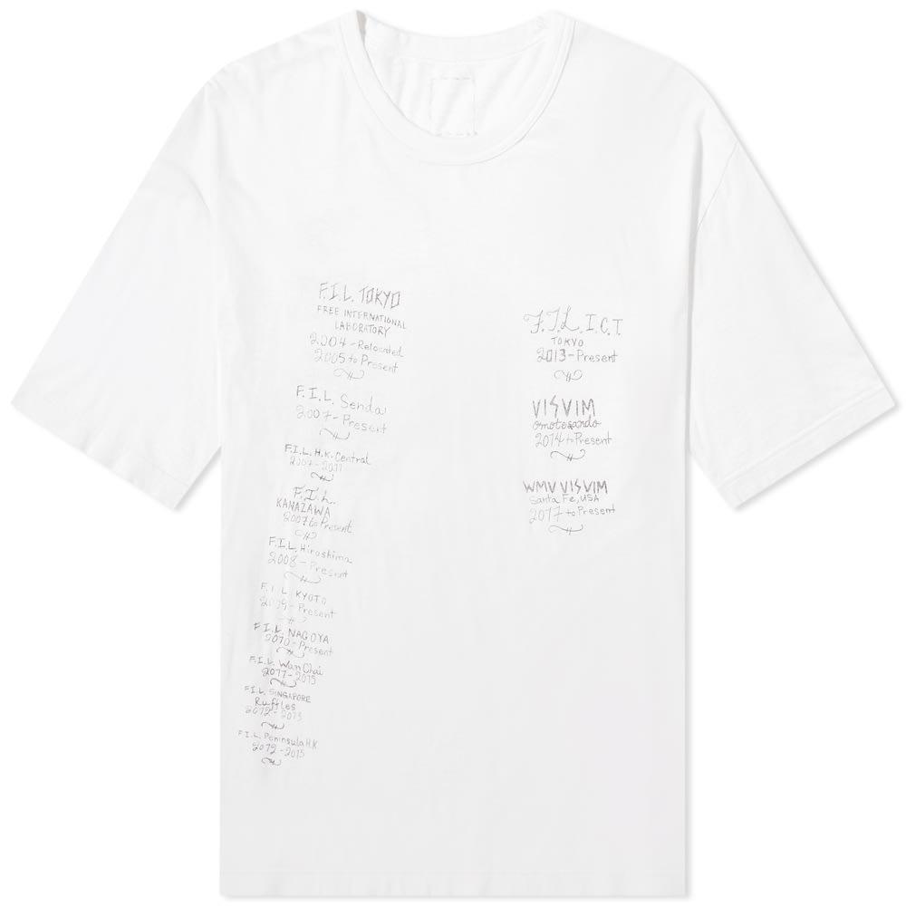 Visvim Scribble Print Jumbo Tee商品第1张图片规格展示