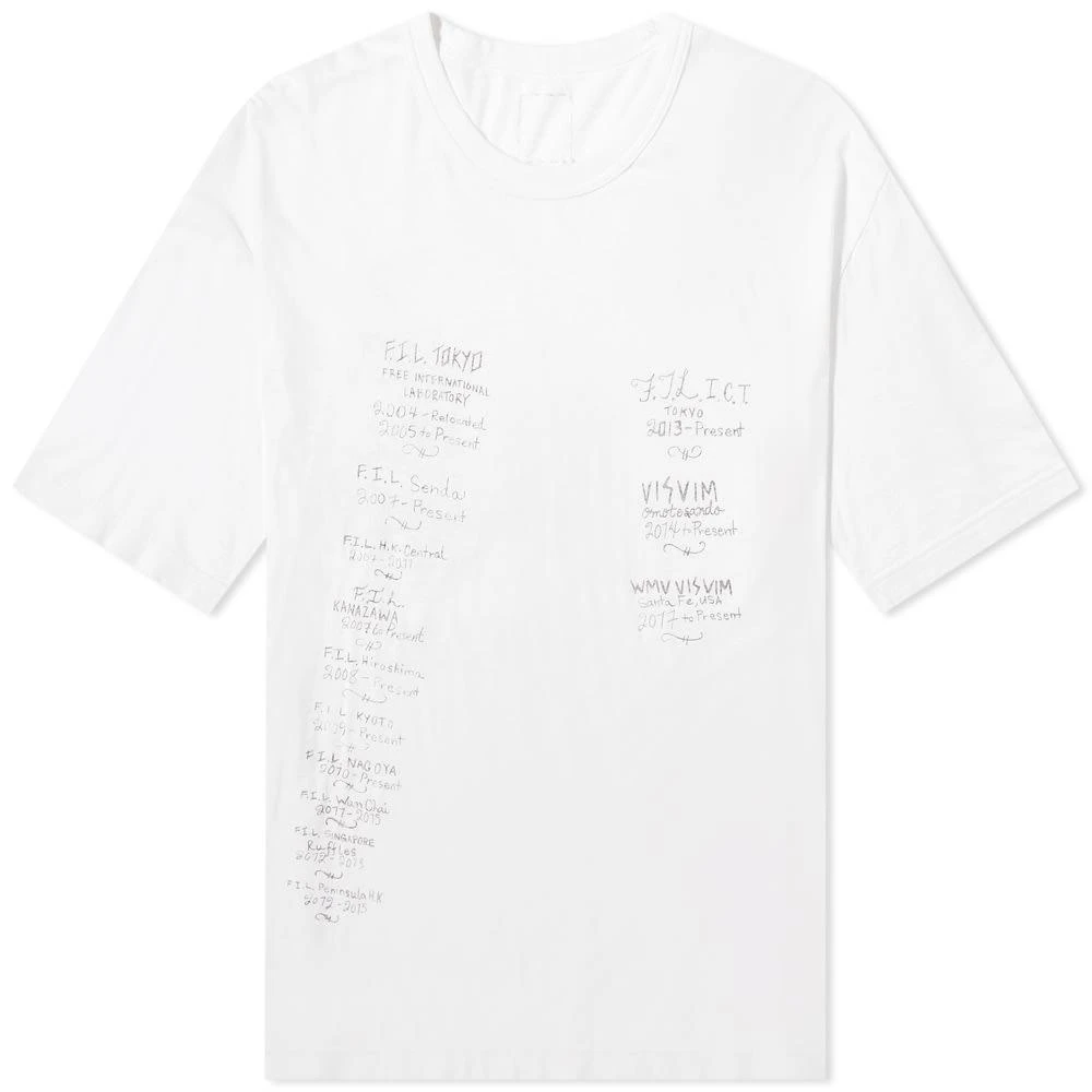 商品VisVim|Visvim Scribble Print Jumbo Tee,价格¥3259,第1张图片