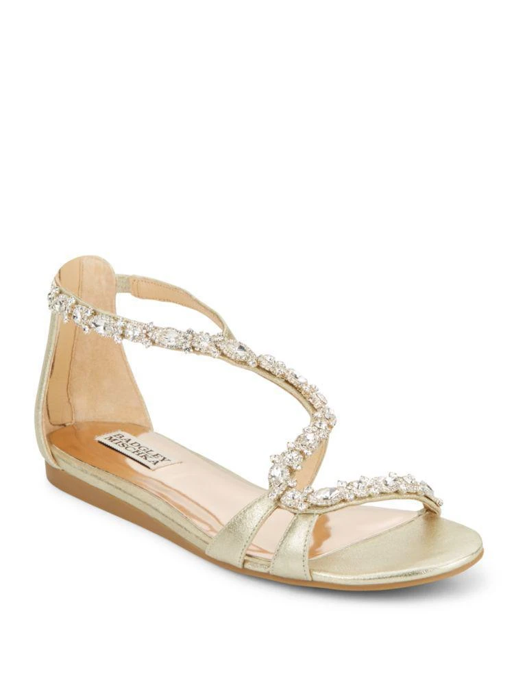 商品Badgley Mischka|Carey Rhinestone Accented Sandals,价格¥789,第1张图片