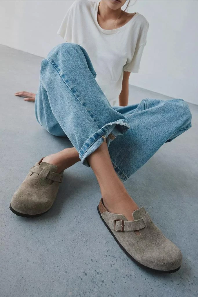 商品Birkenstock|Birkenstock Women's Boston Soft Footbed Suede Clog,价格¥1330,第1张图片
