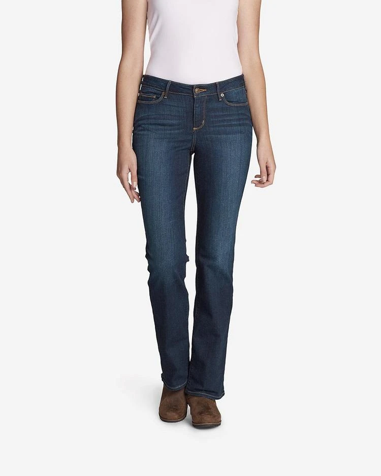 商品Eddie Bauer|Women&#39;s StayShape Boot Cut Jeans - Slightly Curvy,价格¥521,第3张图片详细描述