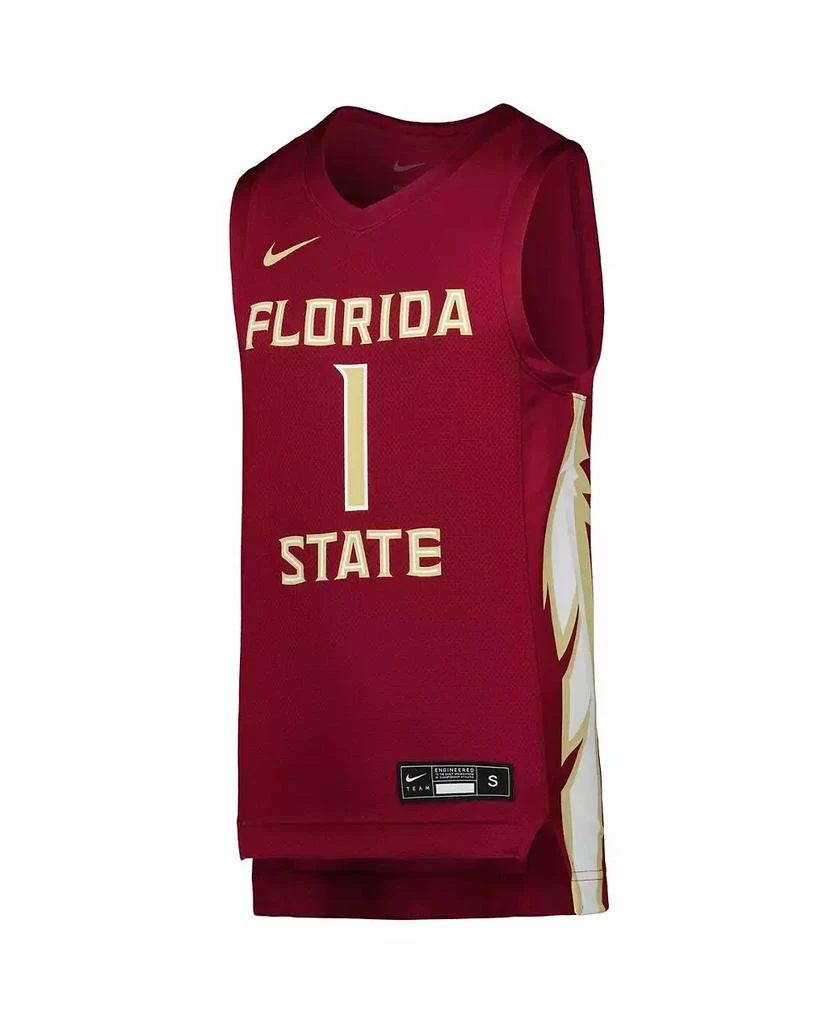 商品NIKE|Big Boys Garnet Florida State Seminoles Team Replica Basketball Jersey,价格¥360,第2张图片详细描述