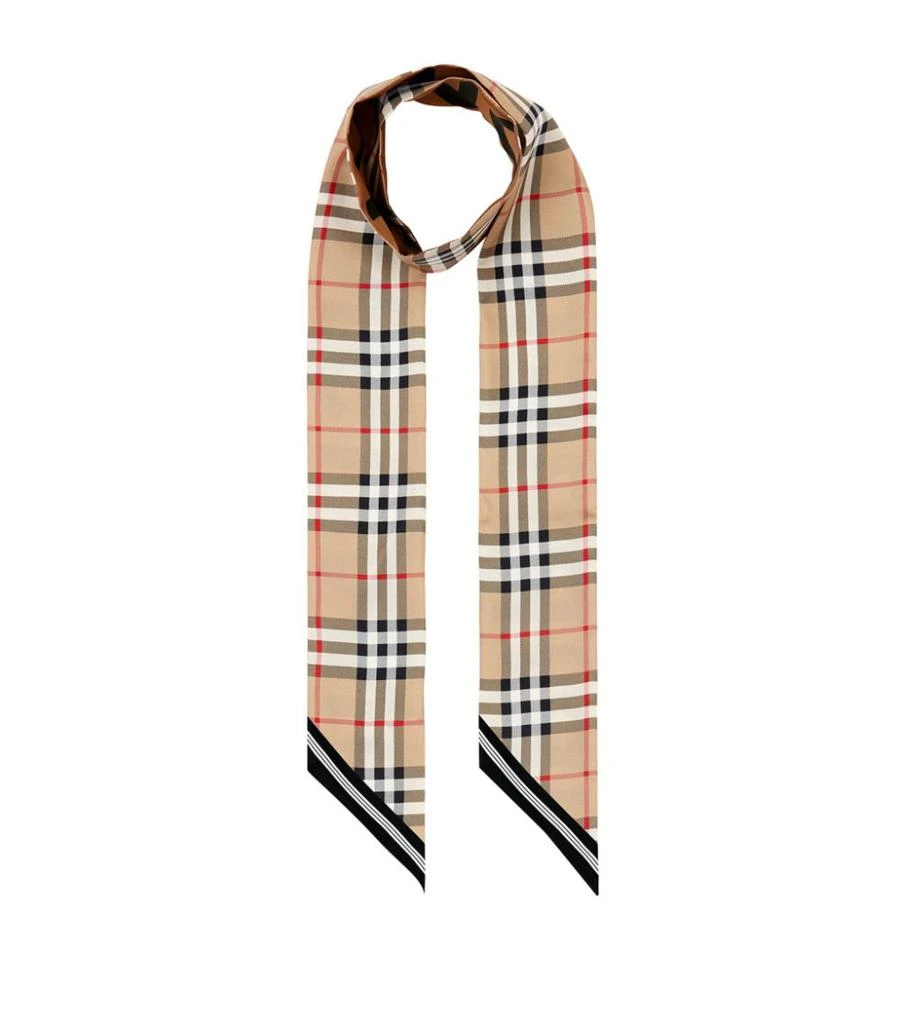 商品Burberry|Silk Vintage Check Scarf,价格¥1737,第1张图片