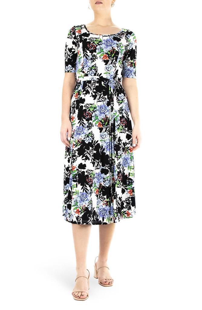 商品Nina Leonard|Sylvia Stretch Crepe Midi Dress,价格¥222,第1张图片