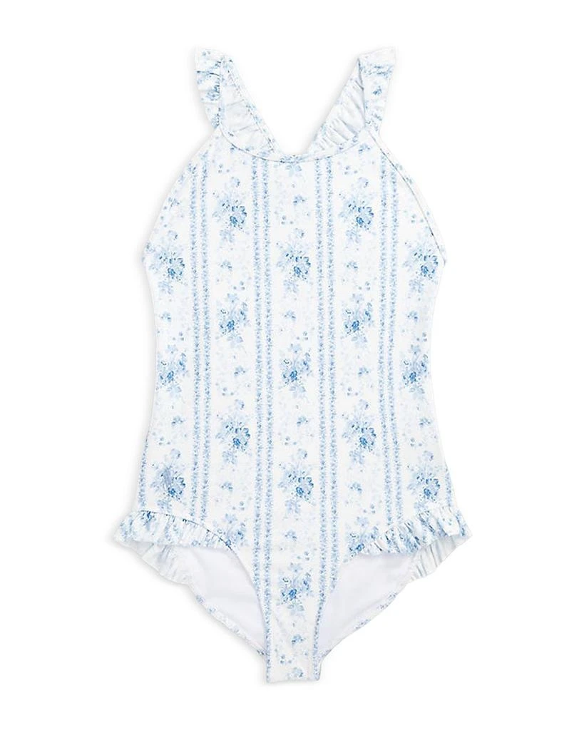 商品Ralph Lauren|Girls' Floral Stretch One-Piece Swimsuit - Little Kid, Big Kid,价格¥169,第1张图片详细描述