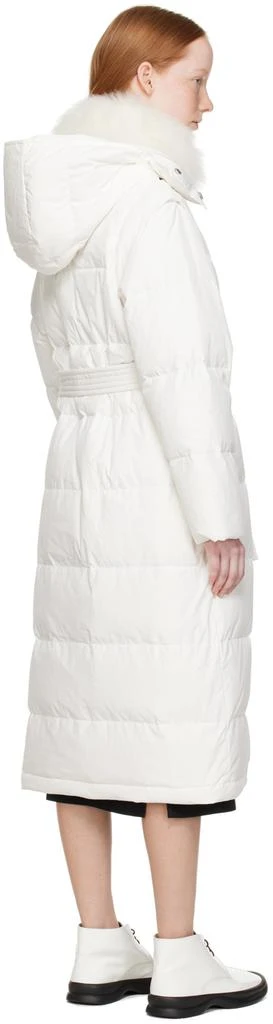 商品Yves Salomon|White Quilted Down Jacket,价格¥3626,第3张图片详细描述