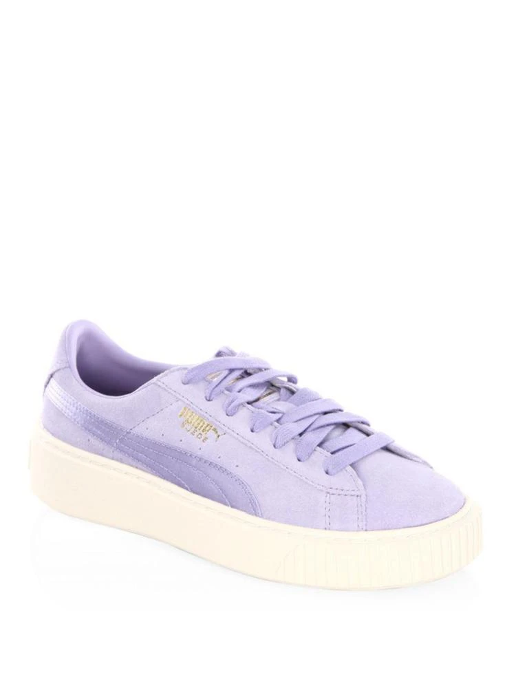 商品Puma|Basket Suede Platform Sneakers,价格¥331,第1张图片