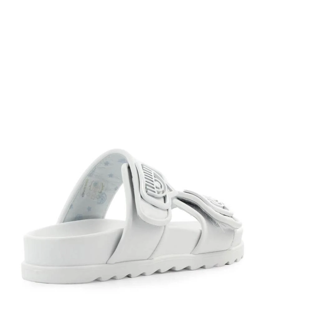 商品Chiara Ferragni|Chiara Ferragni Eyelike White Slide,价格¥1820,第3张图片详细描述