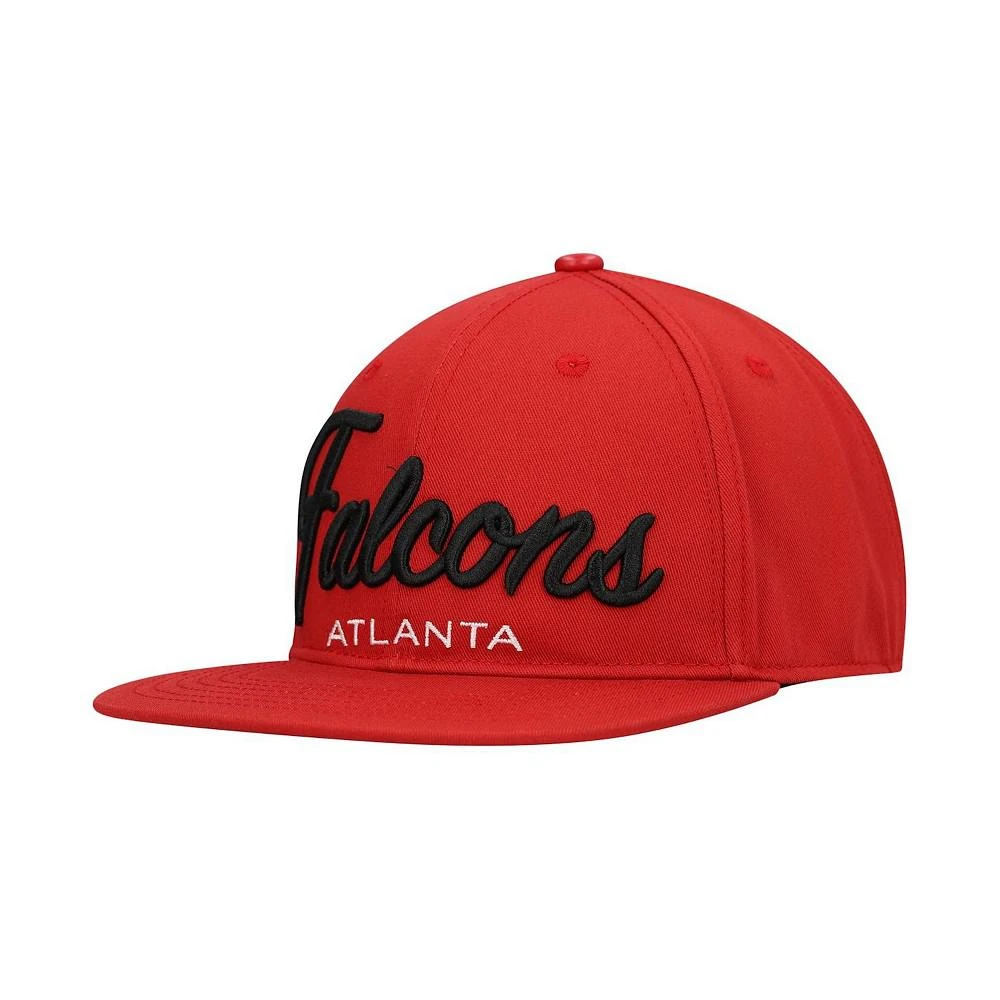 商品Pro Standard|Men's Red Atlanta Falcons Script Wordmark Snapback Hat,价格¥300,第4张图片详细描述