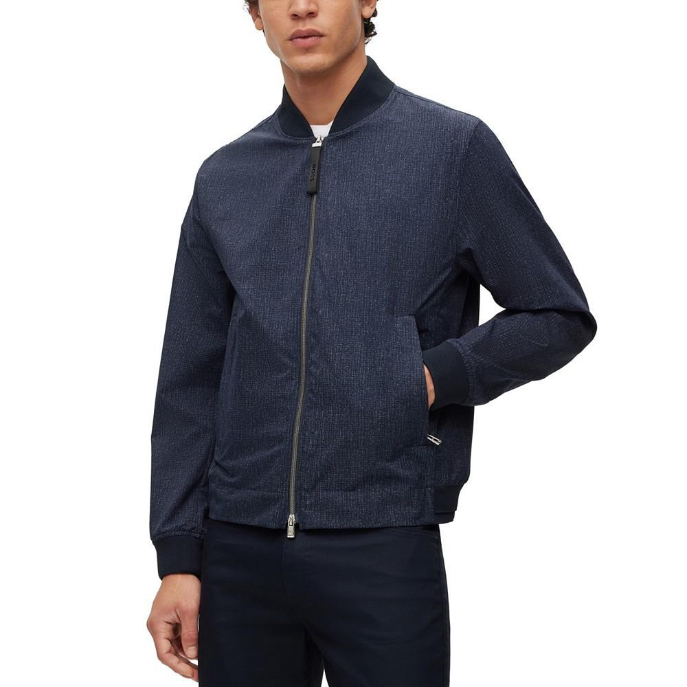 BOSS Men's Slim-Fit Jacket in Performance-Stretch Water-Repellent Fabric商品第1张图片规格展示