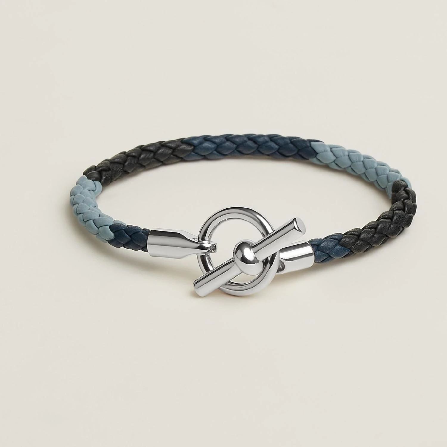 商品Hermes|包邮包税【预售7天发货】 HERMES爱马仕 23秋冬 男士 手镯 Bracelet Glénan H Trio H077242FP02T4,价格¥3844,第1张图片