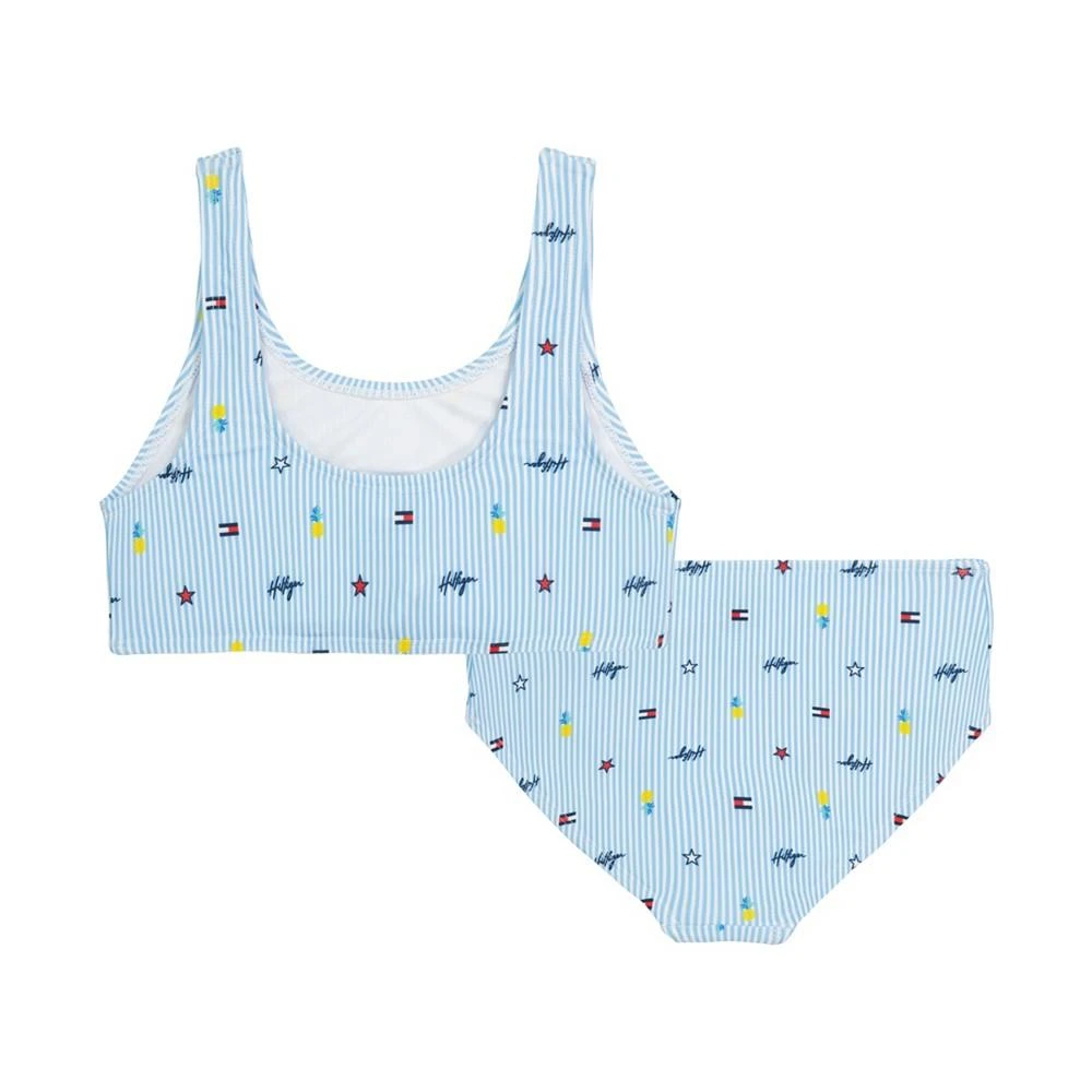 商品Tommy Hilfiger|Baby Girls Ithaca Stripe Icon Swimsuit, 2-Piece Set,价格¥57,第2张图片详细描述