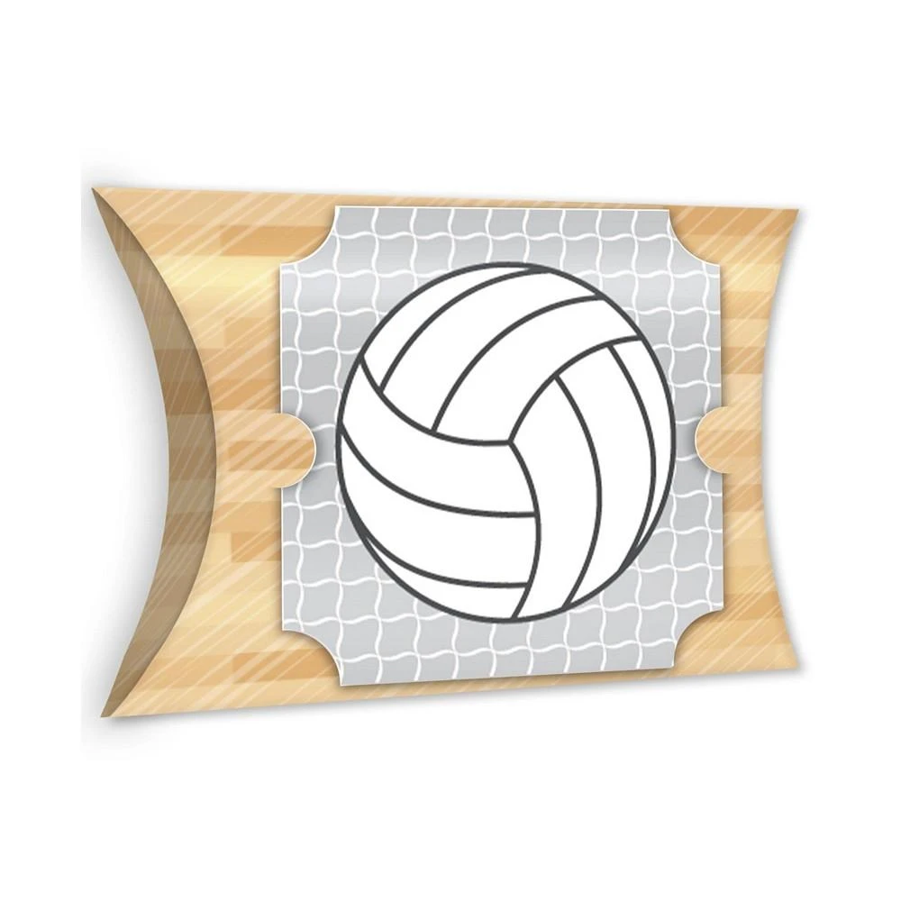 商品Big Dot of Happiness|Bump, Set, Spike - Volleyball - Favor Gift Boxes - Baby Shower or Birthday Party Large Pillow Boxes - Set of 12,价格¥127,第1张图片
