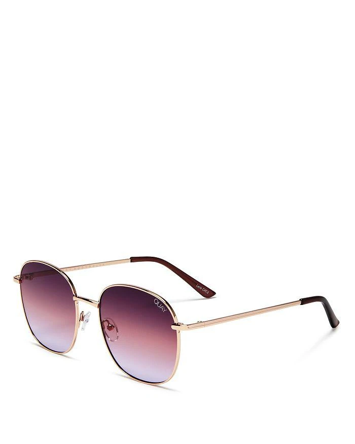 商品Quay|Women's Jezabell Mirrored Round Sunglasses, 54mm,价格¥445,第3张图片详细描述