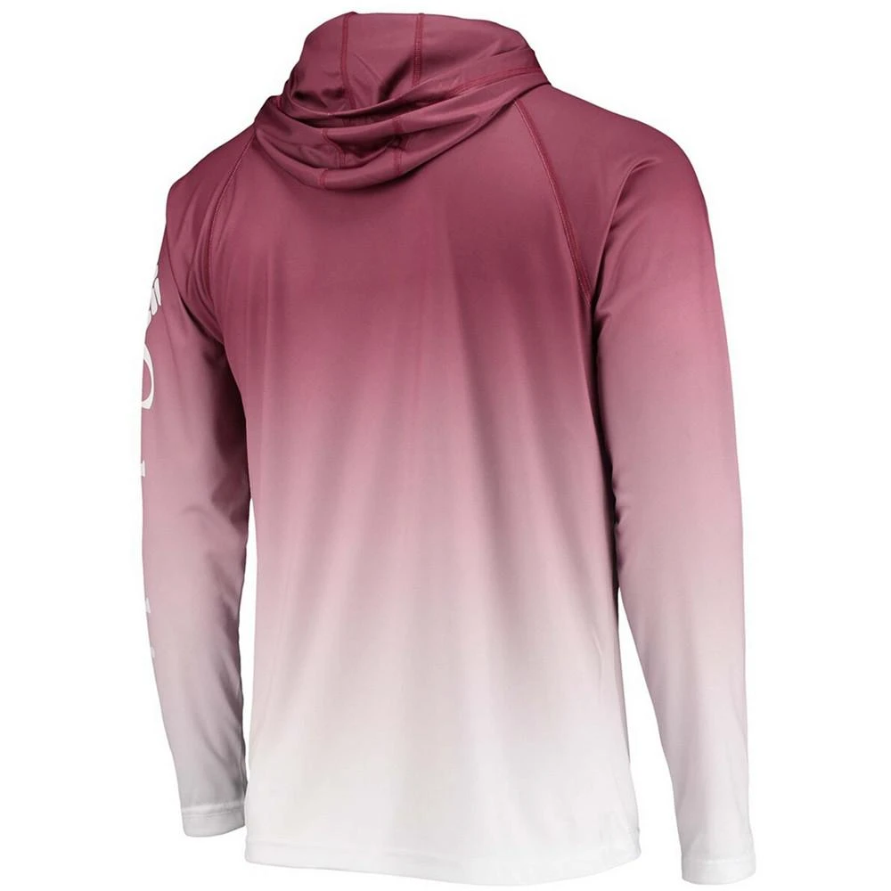 商品Columbia|Men's Garnet Florida State Seminoles Terminal Tackle Omni-Shade UPF 50 Long Sleeve Hooded T-shirt,价格¥389,第3张图片详细描述