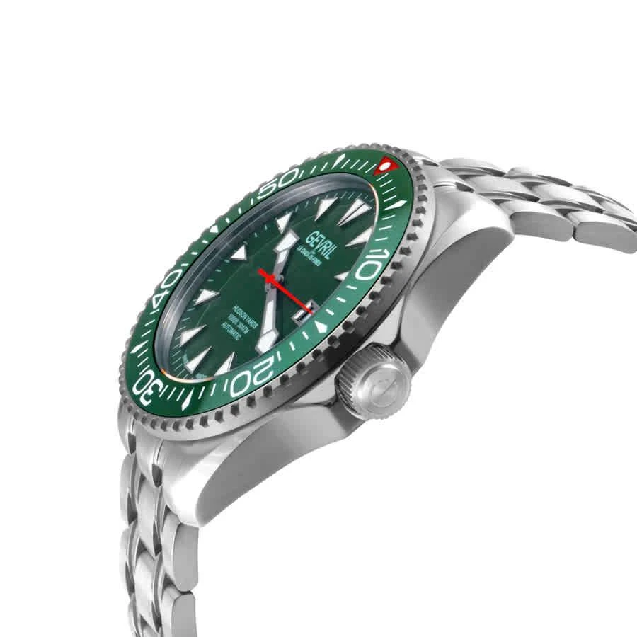 商品Gevril|Hudson Yards Automatic Green Dial Men's Watch 48806,价格¥9650,第3张图片详细描述