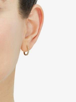 商品Saks Fifth Avenue|14K Yellow Gold Curb Chain Huggie Hoop Earrings,价格¥1229,第3张图片详细描述