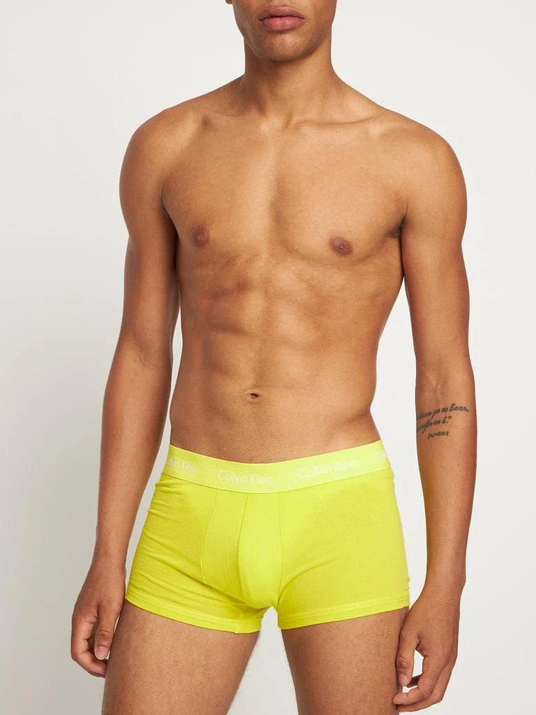 商品Calvin Klein|Pack Of 5 Stretch Cotton Low Rise Trunks,价格¥649,第2张图片详细描述