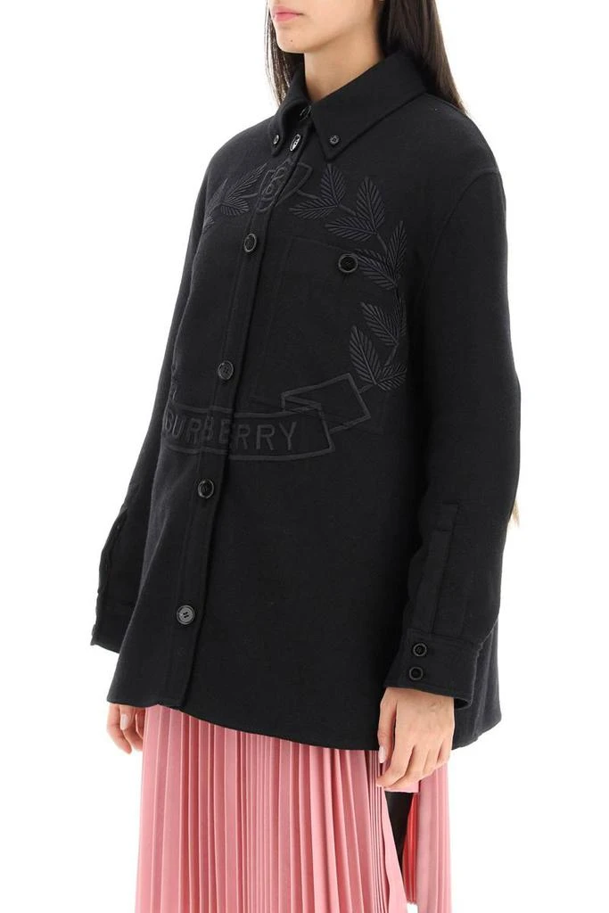 商品Burberry|Burberry crest embroidered layered jacket,价格¥11805,第4张图片详细描述