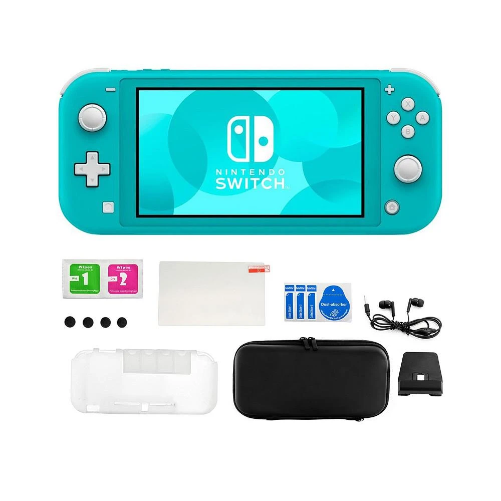 商品Nintendo|Switch Lite in Turquoise with Accessory Kit,价格¥2243,第1张图片