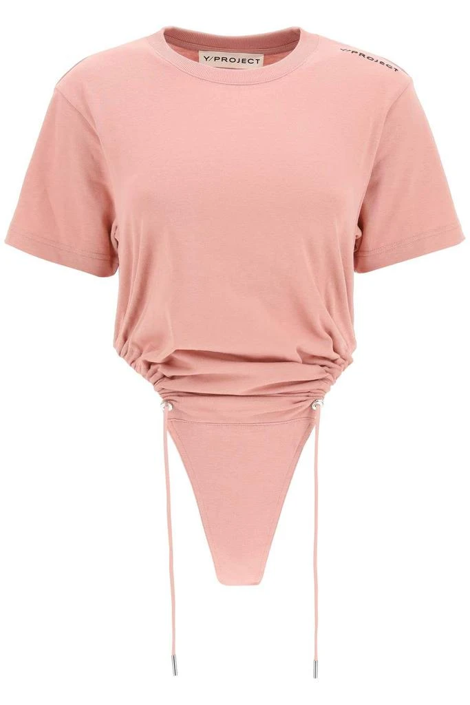 商品Y/Project|RUCHED T-SHIRT BODYSUIT,价格¥892,第1张图片