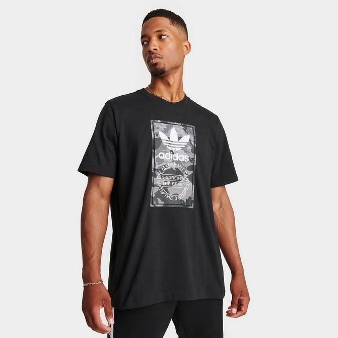 商品Adidas|Men's adidas Originals Graphics Camo Tongue Label T-Shirt,价格¥149,第1张图片