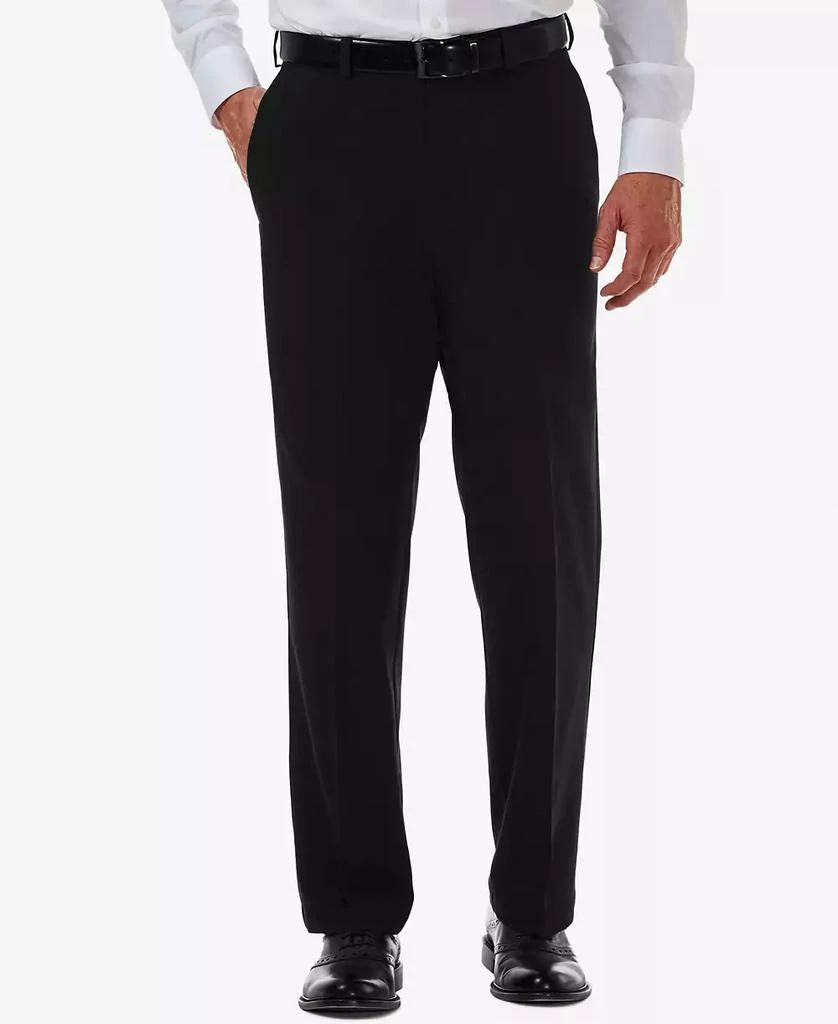 商品Haggar|Men's Cool 18 PRO® Classic-Fit Expandable Waist Flat Front Stretch Dress Pants,价格¥334,第1张图片