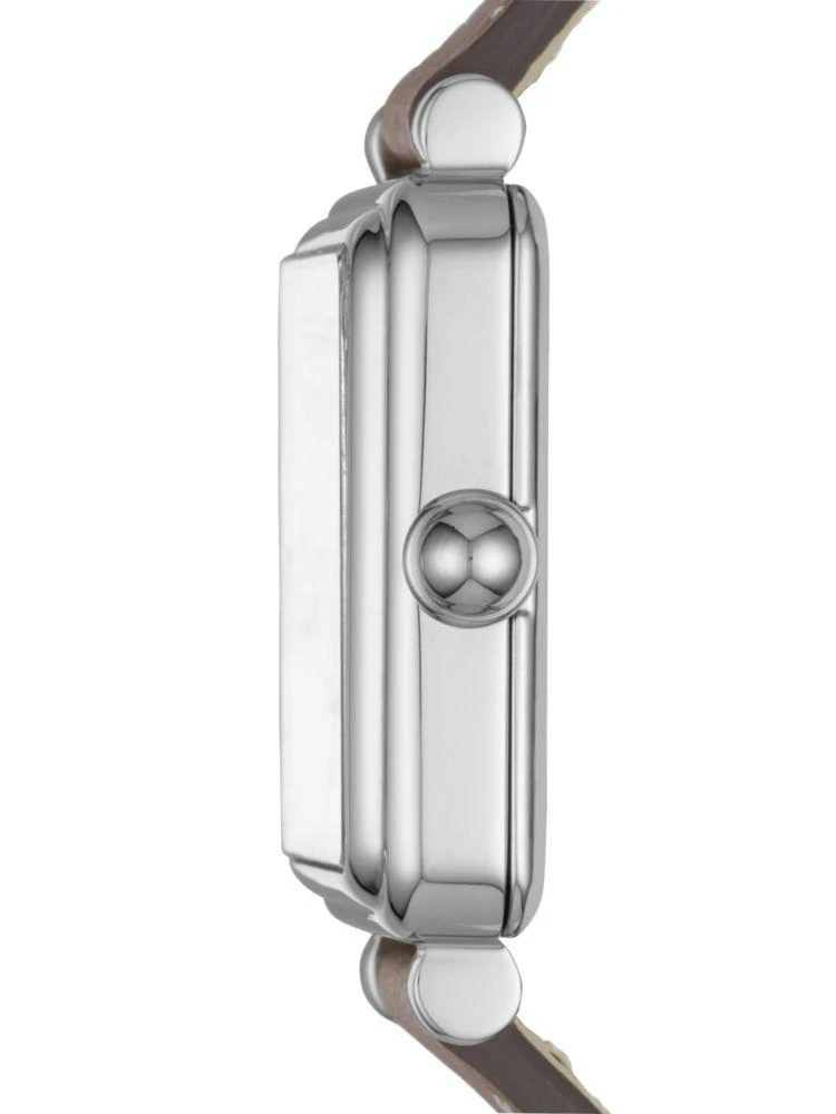 商品Marc Jacobs|Vic Polished Stainless Steel Leather-Strap Analog Watch,价格¥1503,第3张图片详细描述