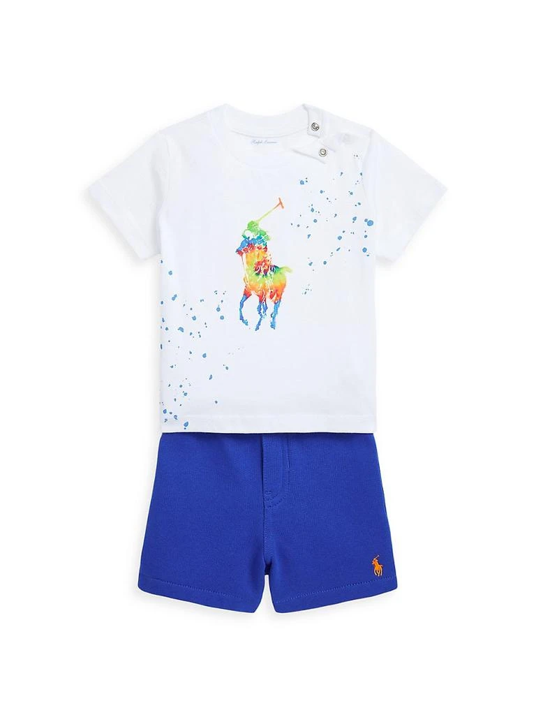 商品Ralph Lauren|Baby Boy's 2-Piece Tie-Dye T-Shirt &amp; Shorts Set,价格¥268,第1张图片