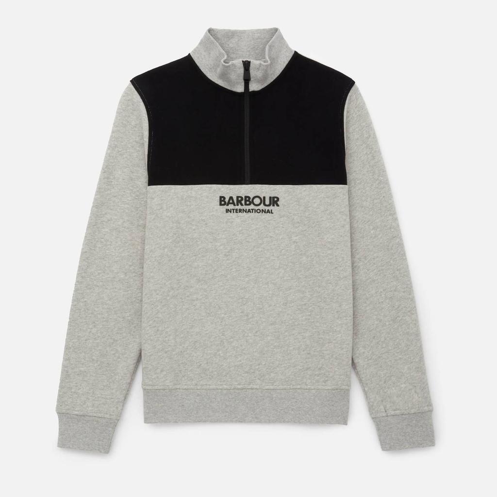 商品Barbour International|Barbour International Boys Logo-Appliqued Cotton-Blend Sweatshirt,价格¥254-¥292,第1张图片