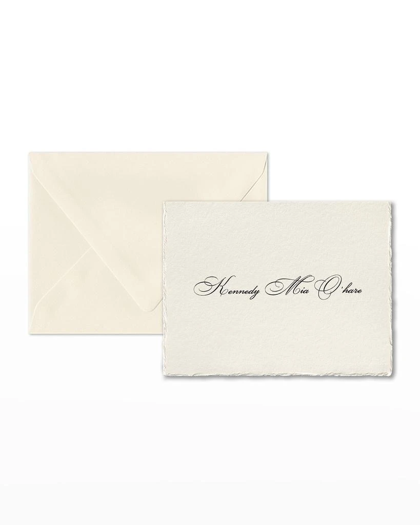 商品Carlson Craft|Simply Feather Deckle Folded Note Cards, Set of 25,价格¥603,第1张图片