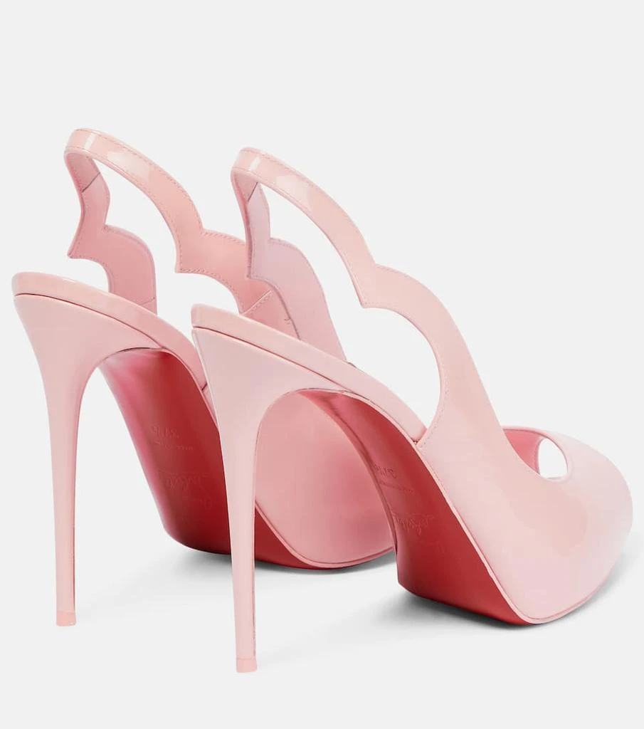 商品Christian Louboutin|Hot Chick patent leather slingback pumps,价格¥7404,第3张图片详细描述