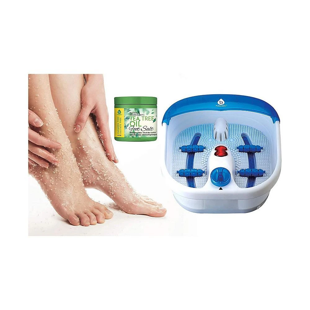 商品PURSONIC|Foot Spa Massager with Tea Tree Oil Foot Salt Scrub,价格¥373,第2张图片详细描述