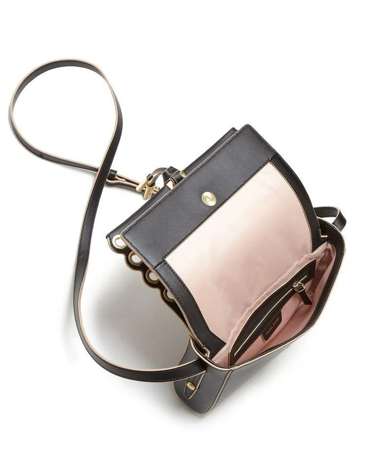 商品Ivanka Trump|Claudia Double Flap Grommet Leather Crossbody,价格¥657,第3张图片详细描述