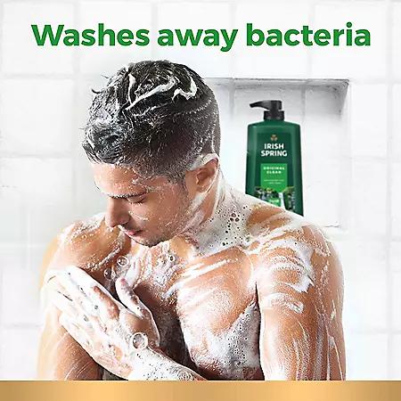 Irish Spring Body Wash for Men, Original Clean (30 fl. oz., 2 pk.)商品第5张图片规格展示
