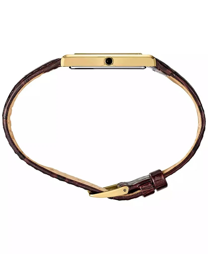 商品Seiko|Men's Essentials Brown Leather Strap Watch 29mm,价格¥1596,第2张图片详细描述