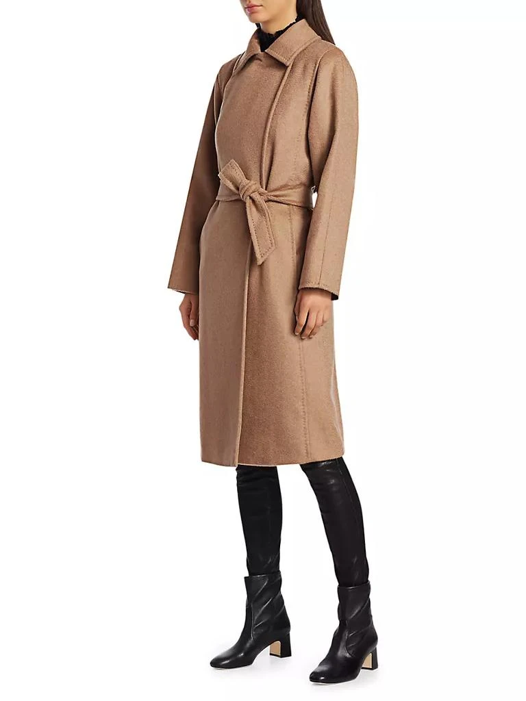 商品Max Mara|Manuela Icon Camel Hair Wool Wrap Coat,价格¥25444,第4张图片详细描述