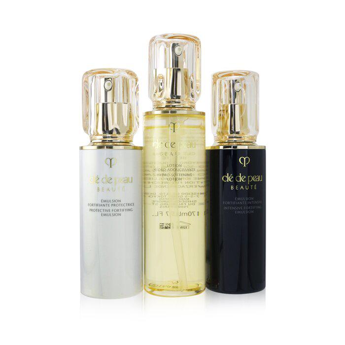 Cle De Peau 光彩赋活乳液套装：光采保湿露(湿润型) 170ml+ 日间防护乳SPF25 125ml+ 夜间修护乳 125ml 3pcs商品第1张图片规格展示