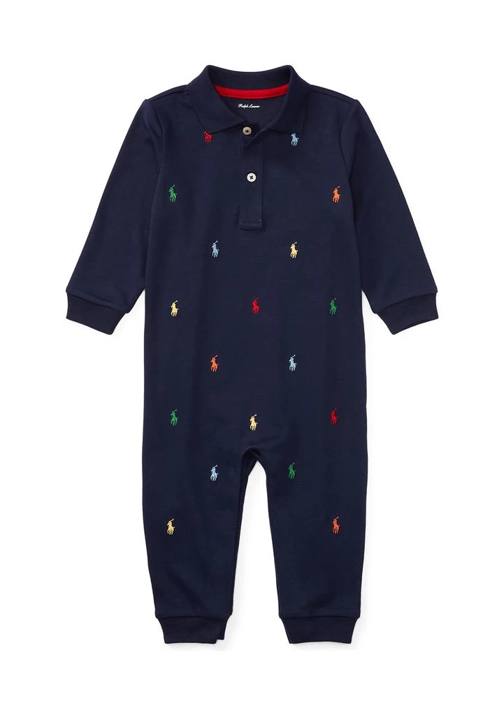 商品Ralph Lauren|Baby Boys Long Sleeve Solid Coverall,价格¥258,第1张图片