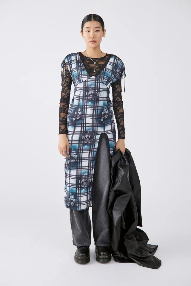 商品Urban Outfitters|UO Sweet Melody Lace Trim Midi Dress,价格¥368,第6张图片详细描述