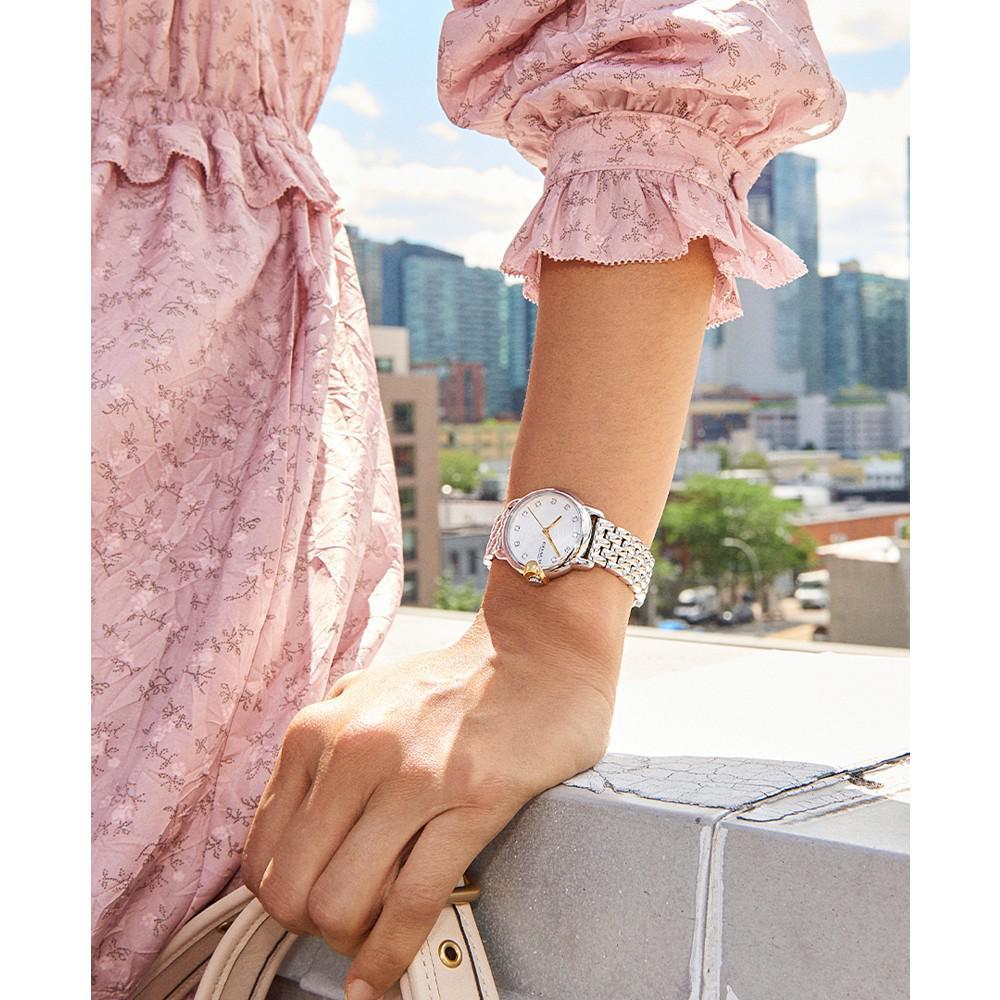 商品Coach|Women's Arden Silver-Tone Stainless Steel Bracelet Watch,价格¥1515,第6张图片详细描述