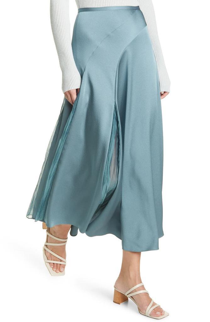 商品Vince|Mixed Media Panel Asymmetrical Skirt,价格¥938,第6张图片详细描述
