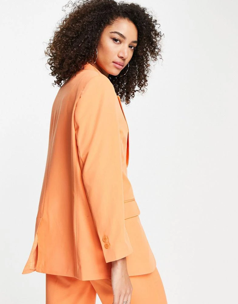 商品Bershka|Bershka oversized blazer co-ord set in orange,价格¥268,第2张图片详细描述