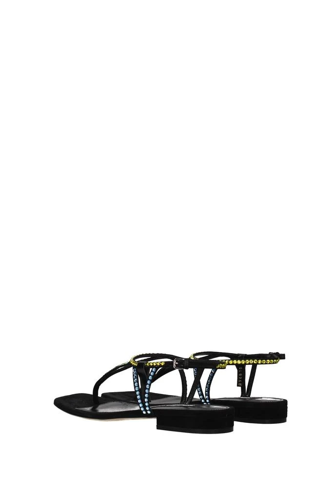 商品Sergio Rossi|Flip flops godiva Suede Black Multicolor,价格¥2661,第4张图片详细描述