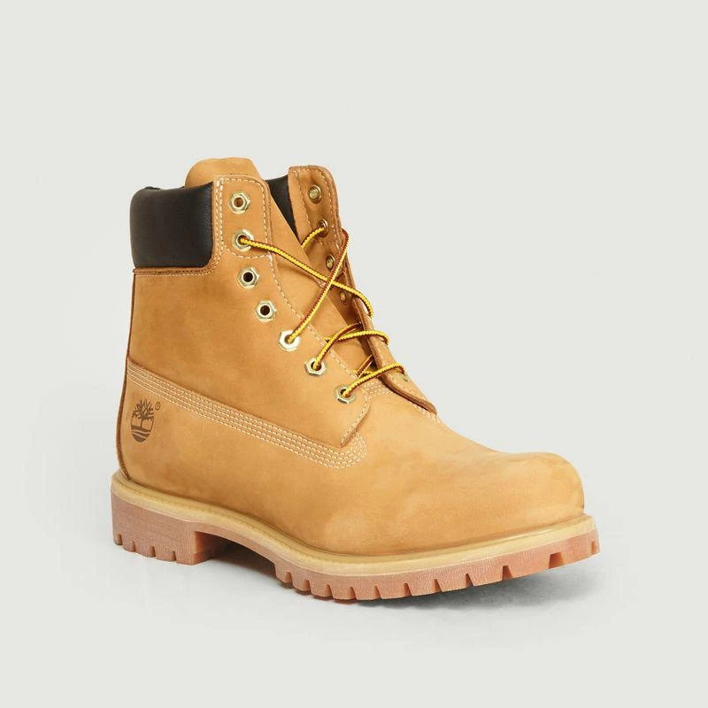 商品Timberland|Six Inch Premium Nubuck Boots Yellow Timberland,价格¥1283,第1张图片