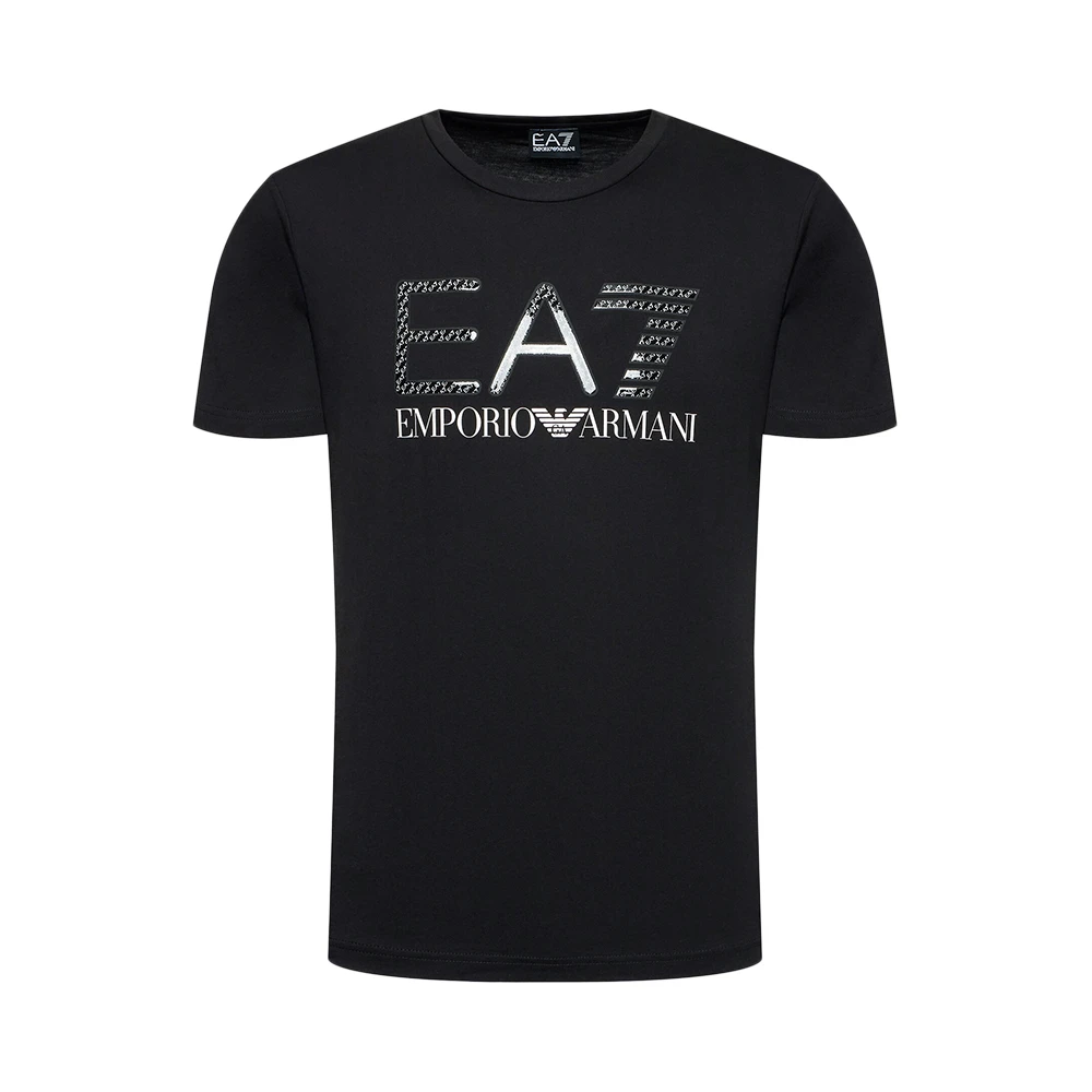 商品[国内直发] Emporio Armani|EMPORIO ARMANI 男士黑色棉质字母logo印花圆领短袖T恤 3LPT54-PJ02Z-0200,价格¥498,第1张图片