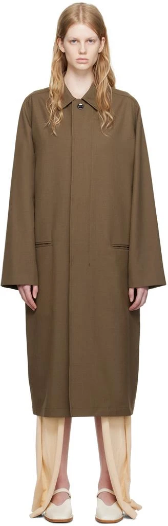 商品Lemaire|Brown Raglan Suit Coat,价格¥6647,第1张图片