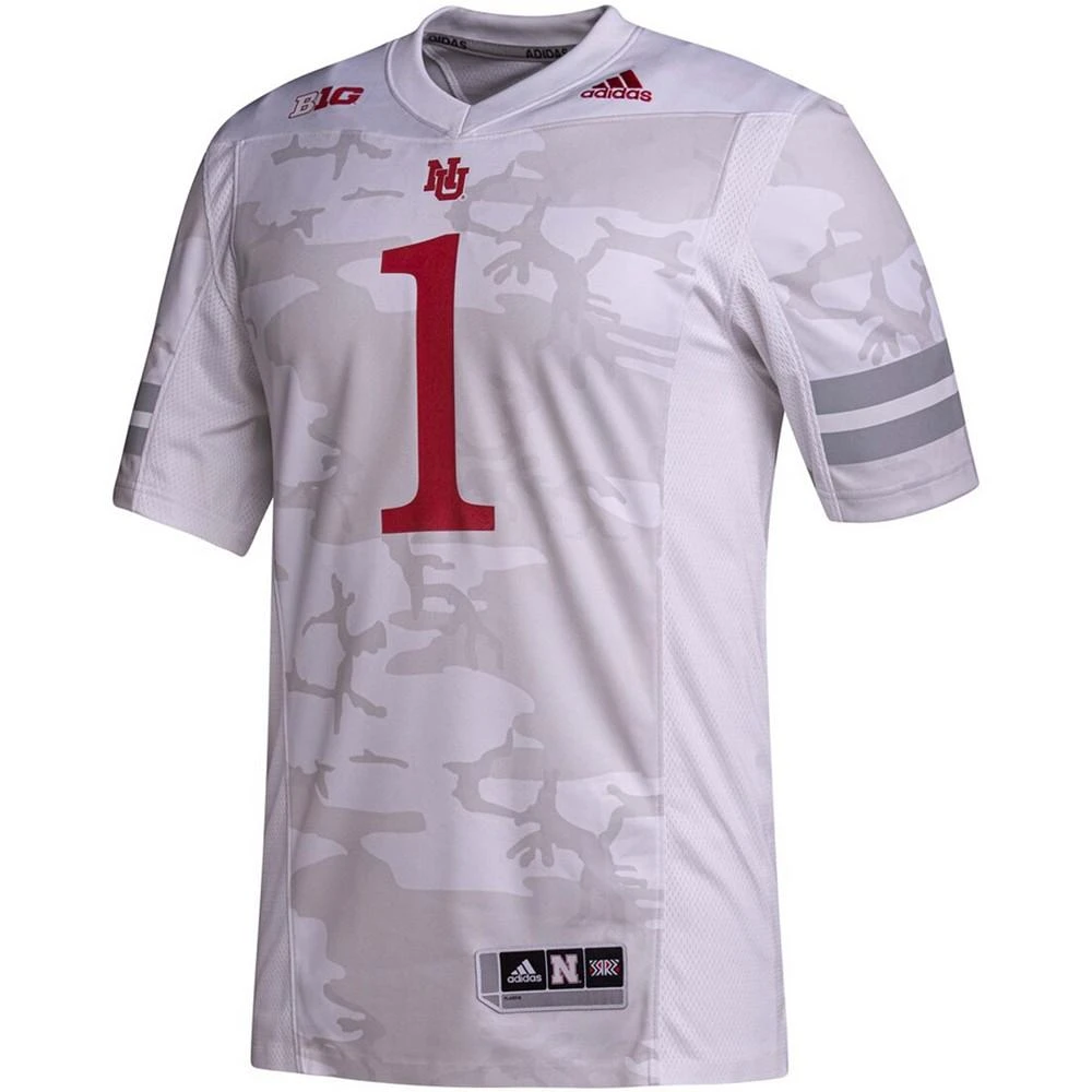 商品Adidas|Men's #1 Nebraska Huskers Premier Strategy Jersey,价格¥877,第2张图片详细描述